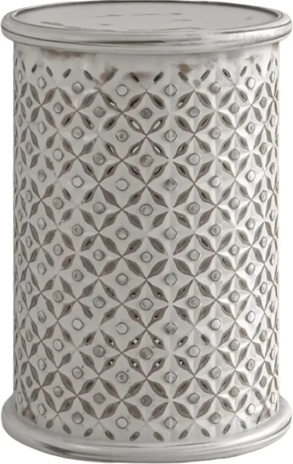 Jofran Inc. Global Archive Antique White Large Drum Table