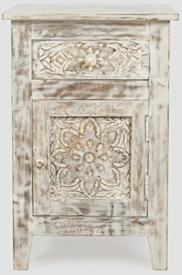 Jofran Inc. Global Archive Devi White Accent Table