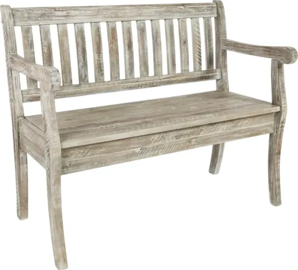 Jofran Inc. Artisan's Craft Washed Gray Storage Bench