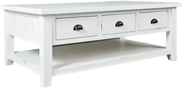 Jofran Inc. Artisan's Craft Weathered White Cocktail Table