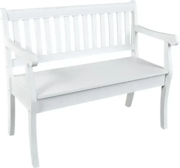 Jofran Inc. Artisan's Craft Weathered White Storage Bench
