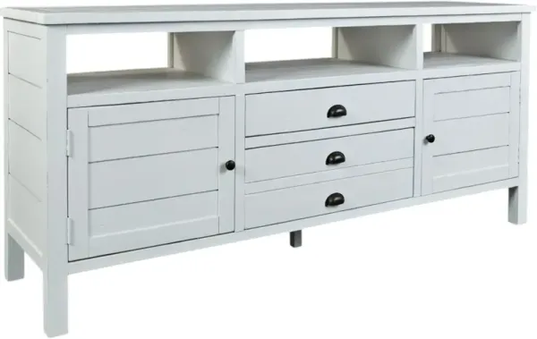 Jofran Inc. Artisan's Craft Weathered White 70" Media Console