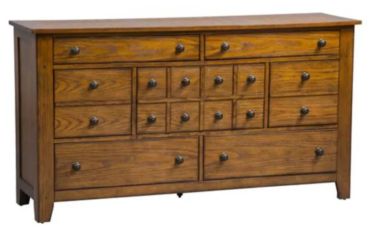 Liberty Grandpas Cabin Aged Oak Dresser