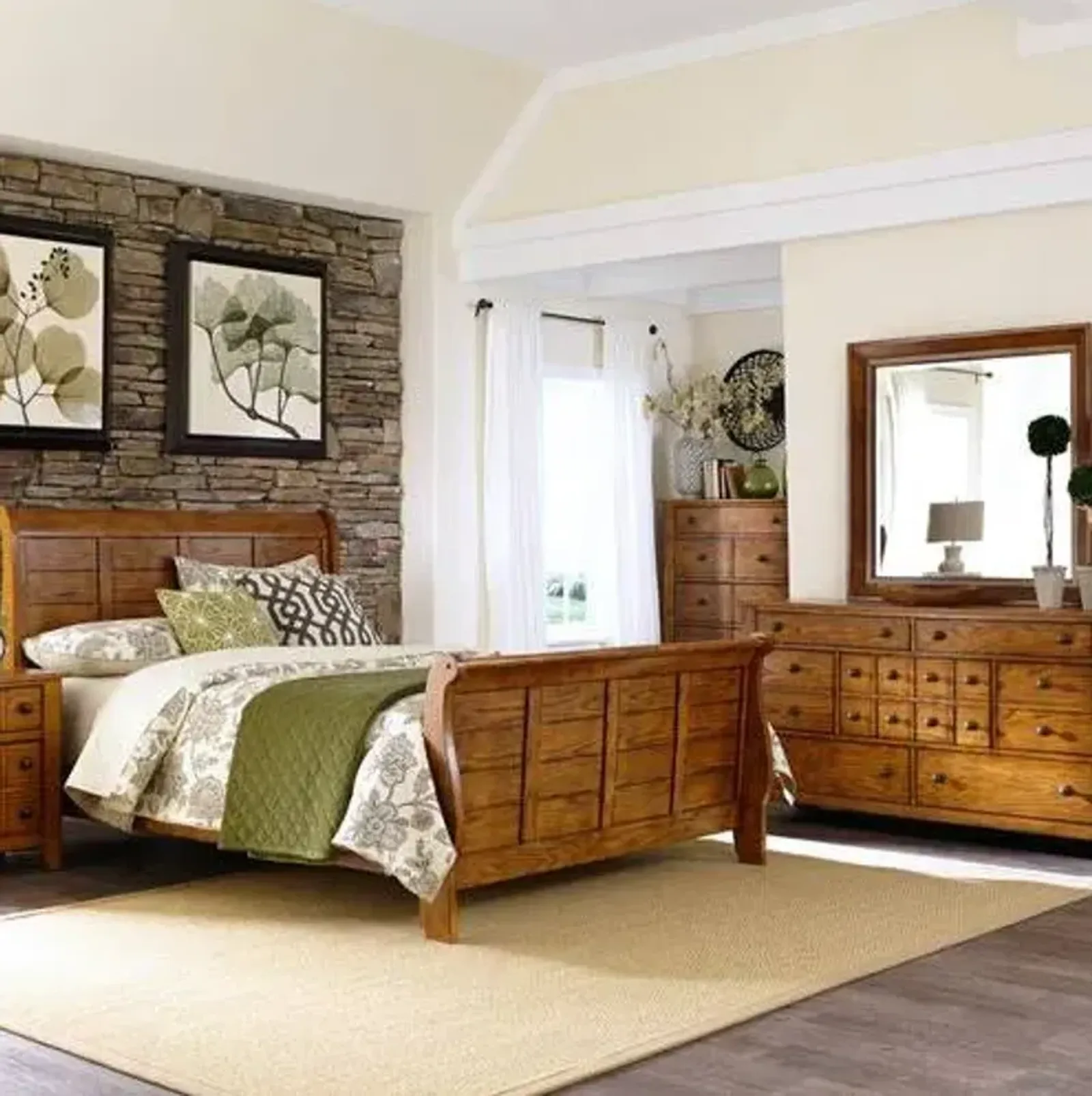 Liberty Grandpas Cabin3pc  King Sleigh Bedroom Set