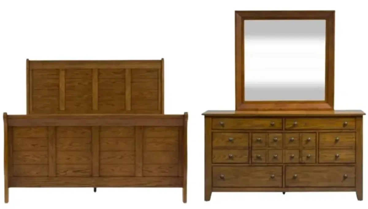 Liberty Grandpas Cabin 3pc Queen Sleigh Bedroom Set