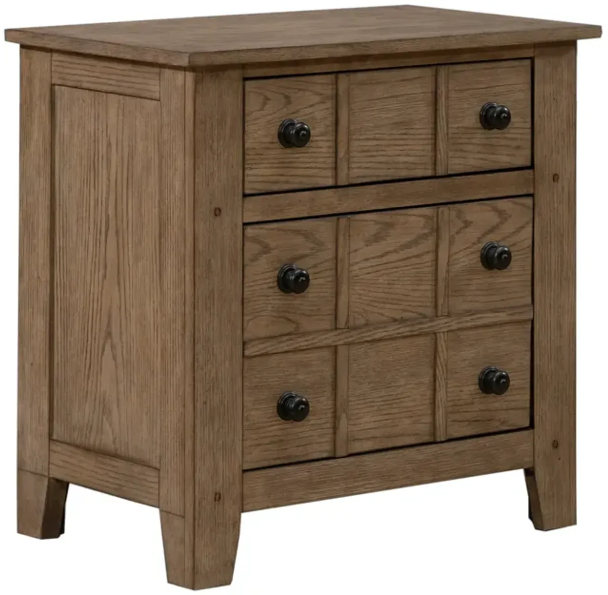 Liberty Furniture Grandpas Cabin Aged Oak Nightstand