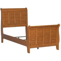 Liberty Grandpas Cabin Aged Oak Youth Twin Sleigh Bed