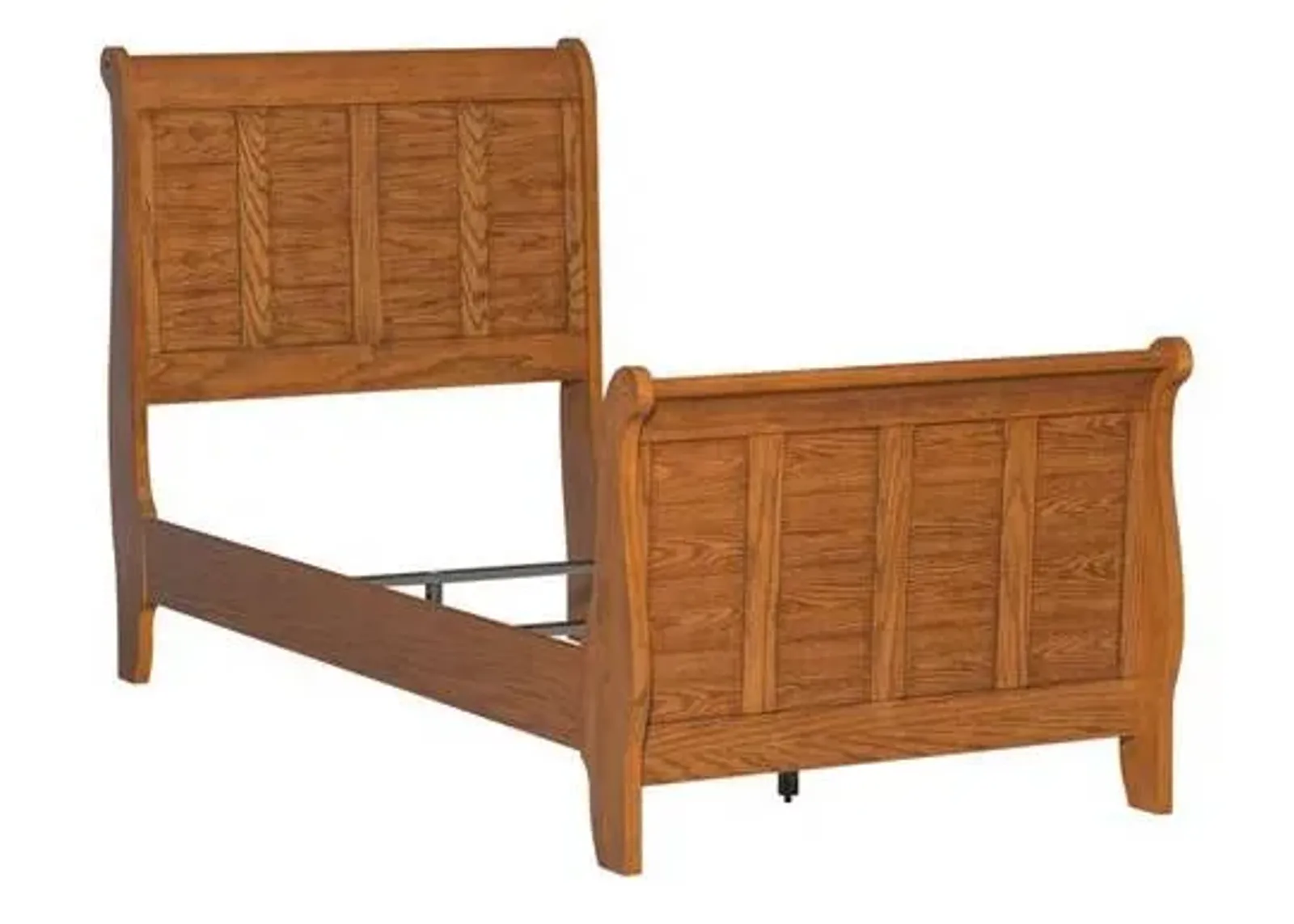 Liberty Grandpas Cabin Aged Oak Youth Twin Sleigh Bed