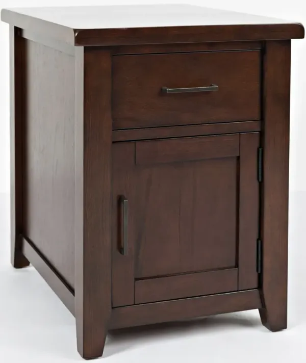 Jofran Inc. Twin Cities Brown Chairside Table