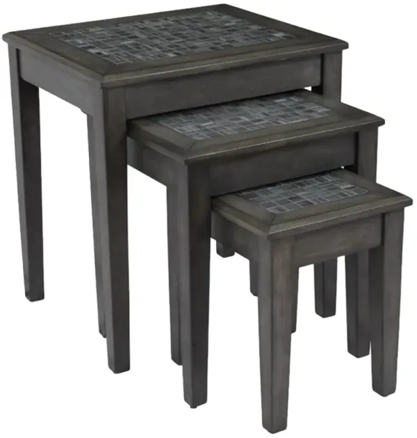 Jofran Inc. Gray Mosaic Nesting Tables