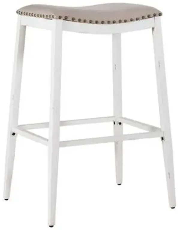 Liberty Furniture Vintage Series Beige/Vintage Cream Backless Upholatered Barstool - Set of 2