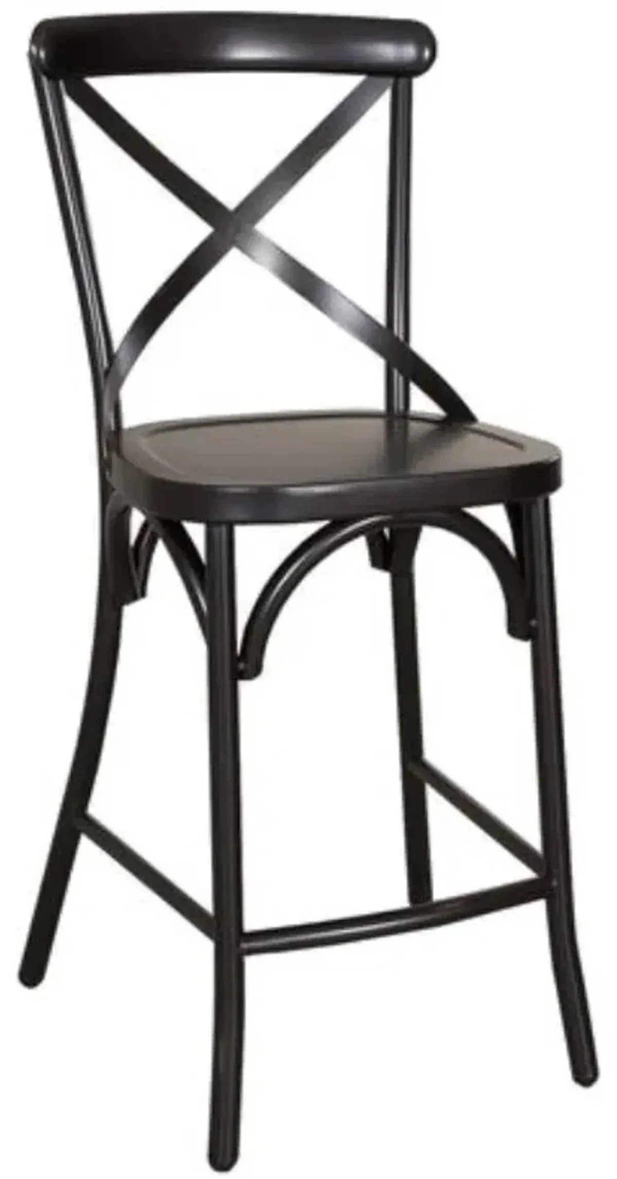 Liberty Vintage Black X Back Counter Chair - Set of 2