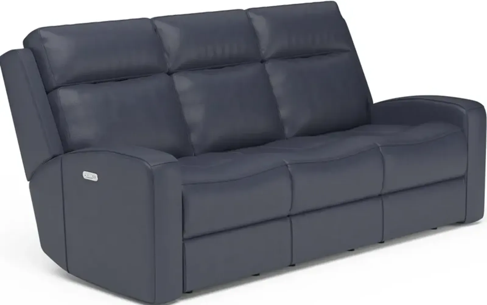 Flexsteel® Cody Dark Blue Power Reclining Sofa with Power Headrests