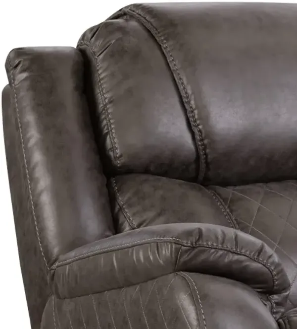 HomeStretch Daytona Gray 38" Manual Rocker Recliner