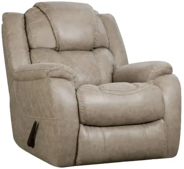 HomeStretch Daytona Beige Foam Arm Manual Rocker Recliner