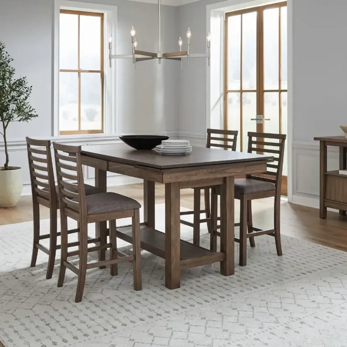Liberty Furniture Brook Bay 5-Piece Sandstone Dining Set