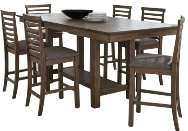 Liberty Furniture Brook Bay 7-Piece Sandstone Gathering Table Set