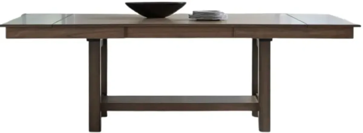 Liberty Furniture Brook Bay Sandstone Trestle Dining Table