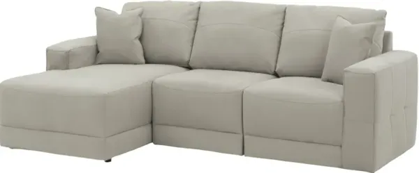Benchcraft® Next-Gen Gaucho 3-Piece Gray Left-Arm Facing Sectional