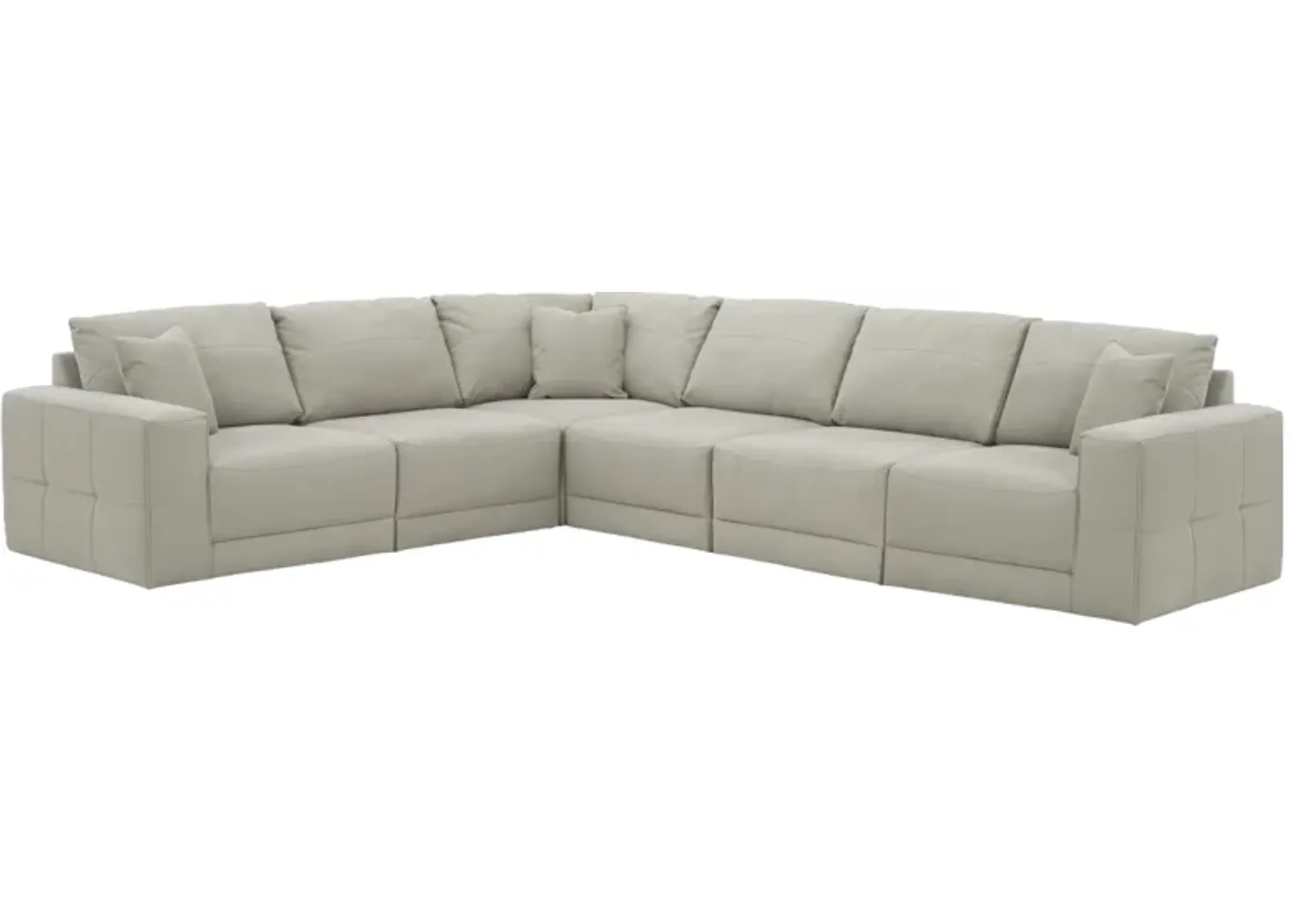 Benchcraft® Next-Gen Gaucho 5-Piece Gray Sectional