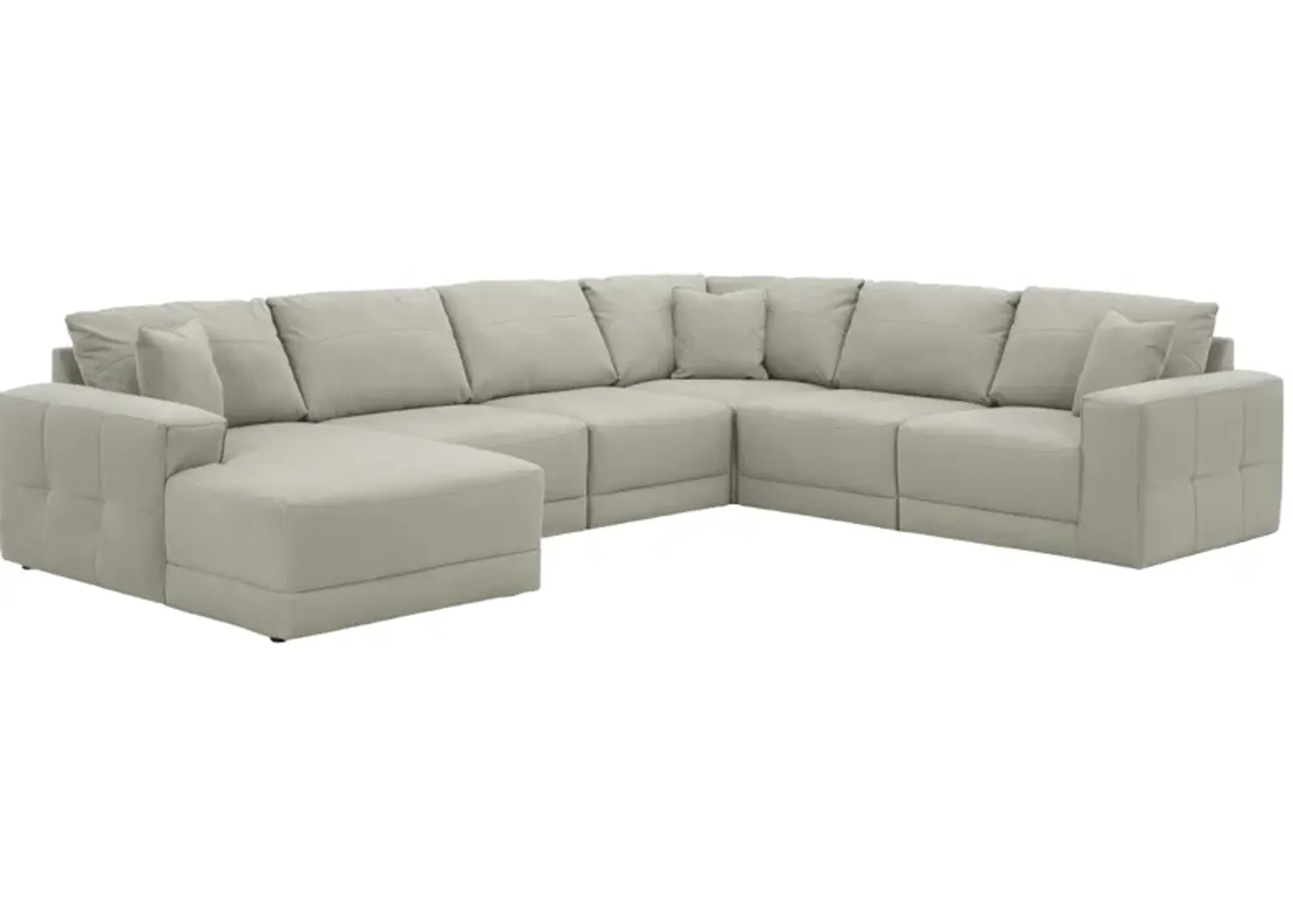 Benchcraft® Next-Gen Gaucho 5-Piece Gray Sectional