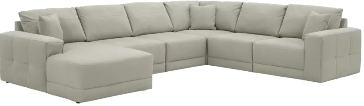 Benchcraft® Next-Gen Gaucho 5-Piece Gray Sectional