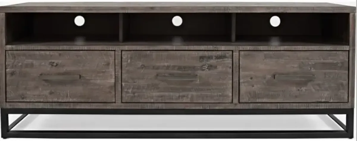 Jofran Inc. East Hampton Distressed Gray 70" Media Console