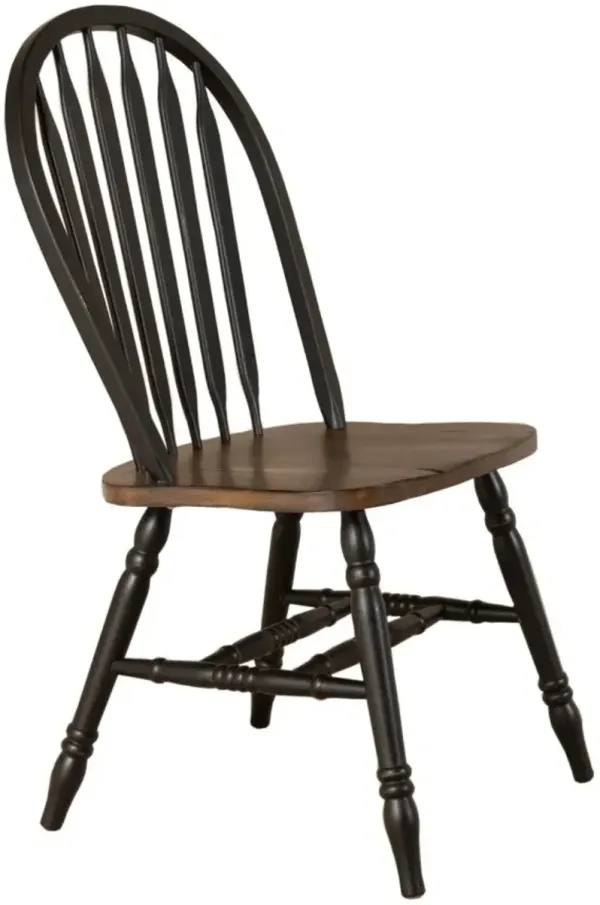 Liberty Furniture Carolina Crossing Black Windsor Side Chair - Set of 2