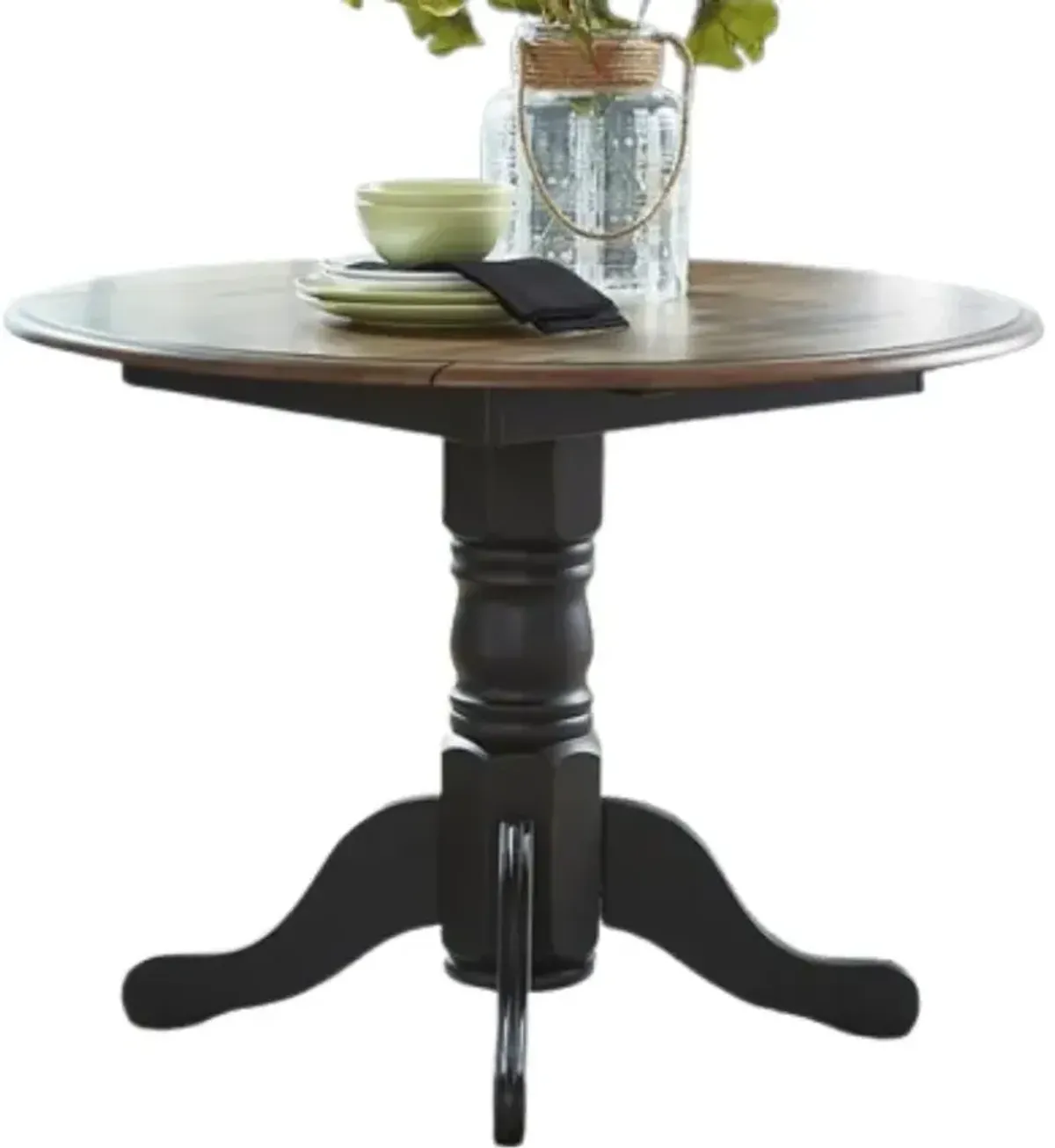Liberty Furniture Carolina Crossing Antique Honey Dining Table with Black Base