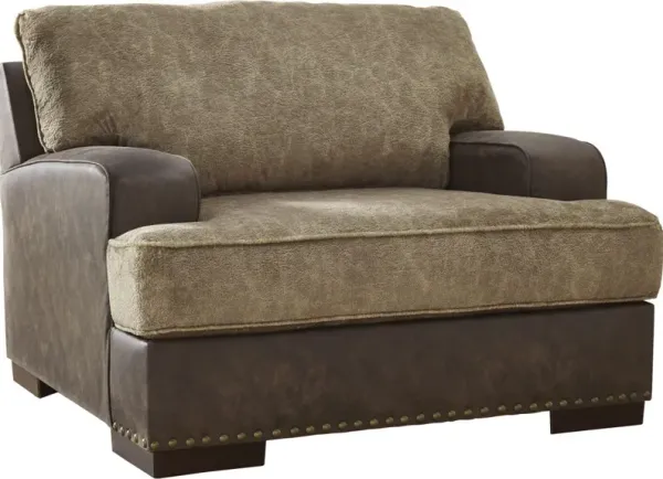 Signature Design by Ashley® Alesbury Chocolate Chair and a Half