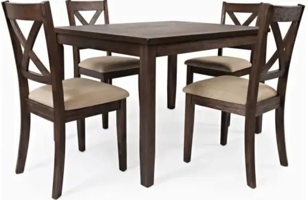 Jofran Inc. Walnut Creek 4-Piece Walnut Dining Set