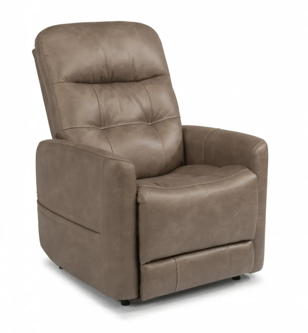 Flexsteel® Kenner Taupe Power Lift Recliner with Power Headrest