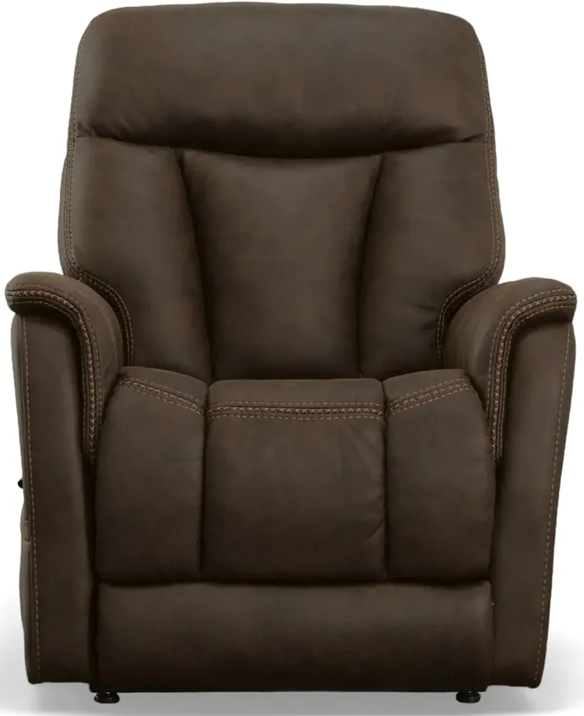 Flexsteel® Atlas Brown Power Lift Recliner with Power Headrest and Lumbar