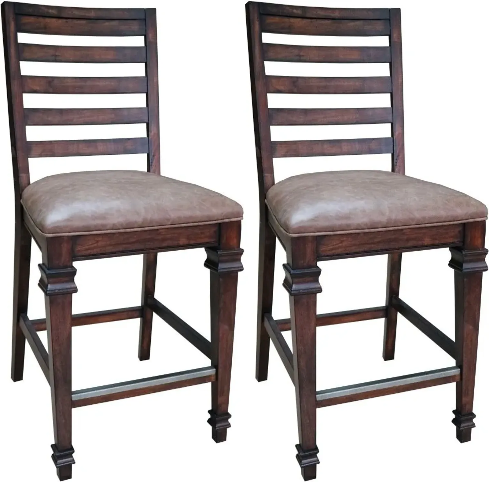 Coaster® Avenue 2-Piece Brown Counter Chairs