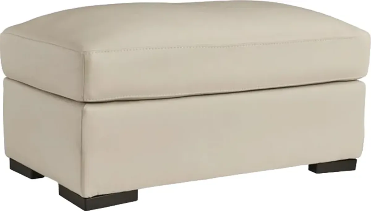 Signature Design by Ashley® Tresure Trove Almond Ottoman