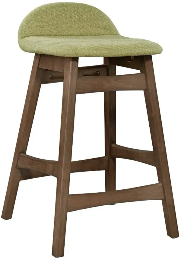 Liberty Furniture Space Savers Green Satin Walnut Bar Stool - Set of 2