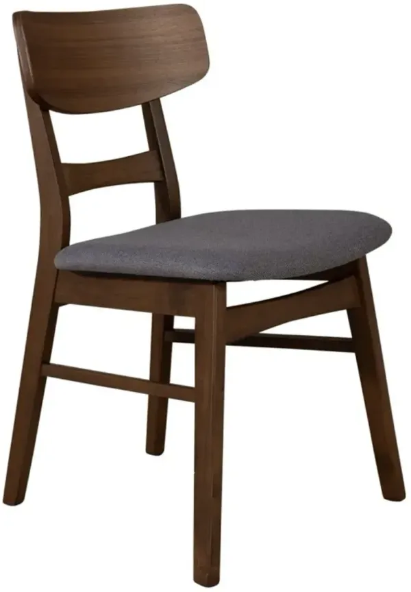 Liberty Furniture Space Savers Gray/Satin Walnut Panel Back Side Chair