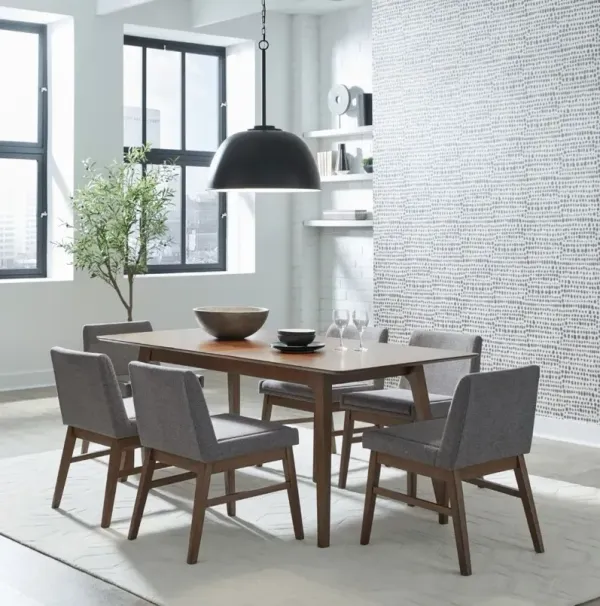 Liberty Furniture Space Savers 7-Piece Satin Walnut Dining Set