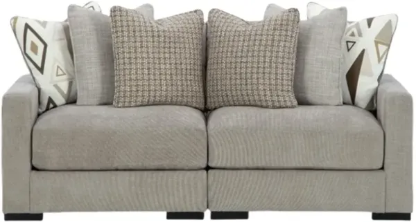 Signature Design by Ashley® Asland Court 2-Piece Pebble Loveseat Sectional