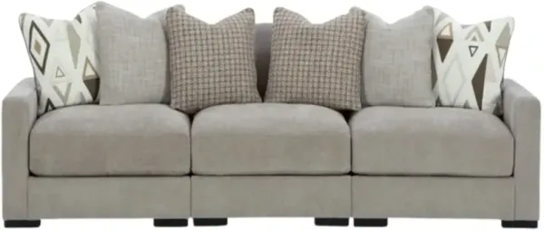 Benchcraft® Aslan Court 3-Piece Pebble Small Spaced Sectional