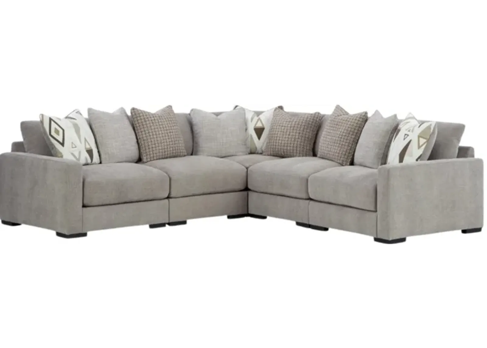 Benchcraft® Aslan Court 5-Piece Pebble Sectional