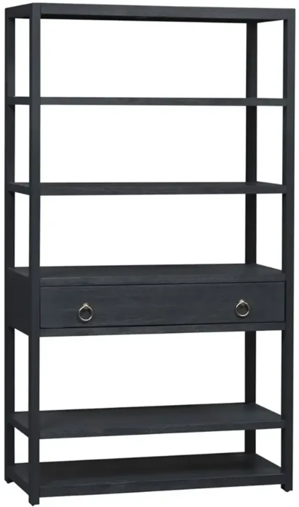 Liberty Furniture East End Wirebrushed Denim Accent Bookcase