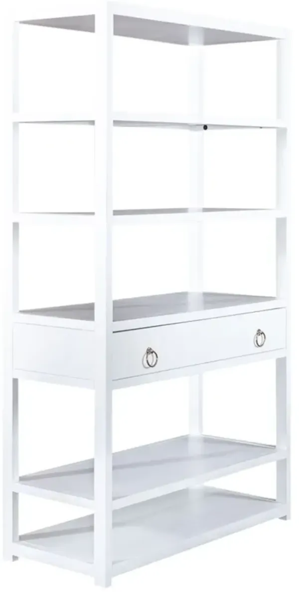 Liberty Furniture East End Wirebrushed White Accent Bookcase