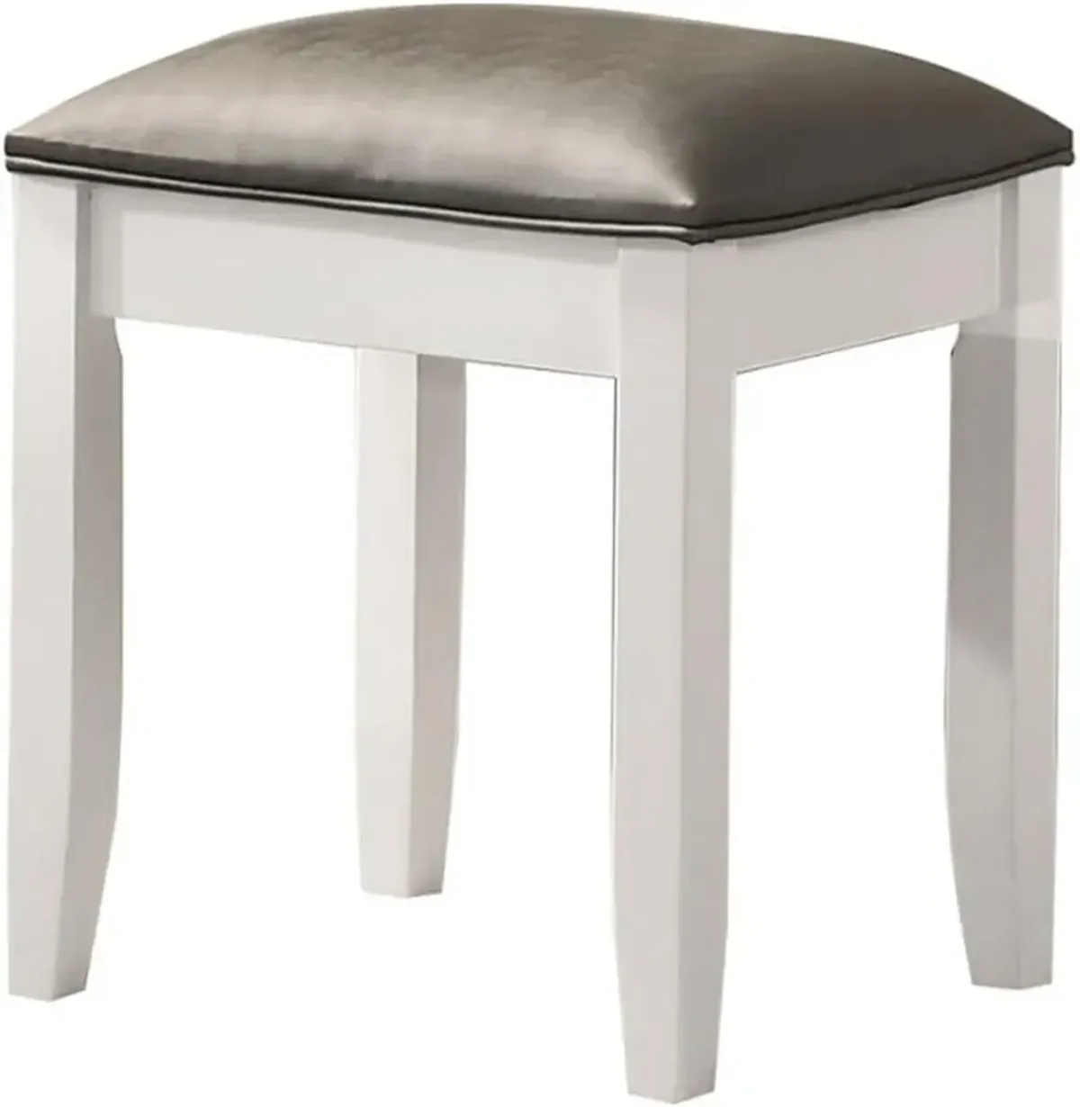 Coaster® Felicirt Glossy White Vanity Stool