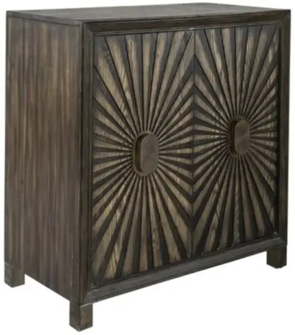 Liberty Furniture Chaucer Aged Whiskey Wine Cabinet