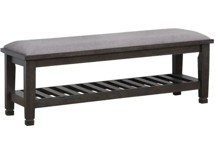 Coaster® Franco Weathered Sage Upholstered Bench