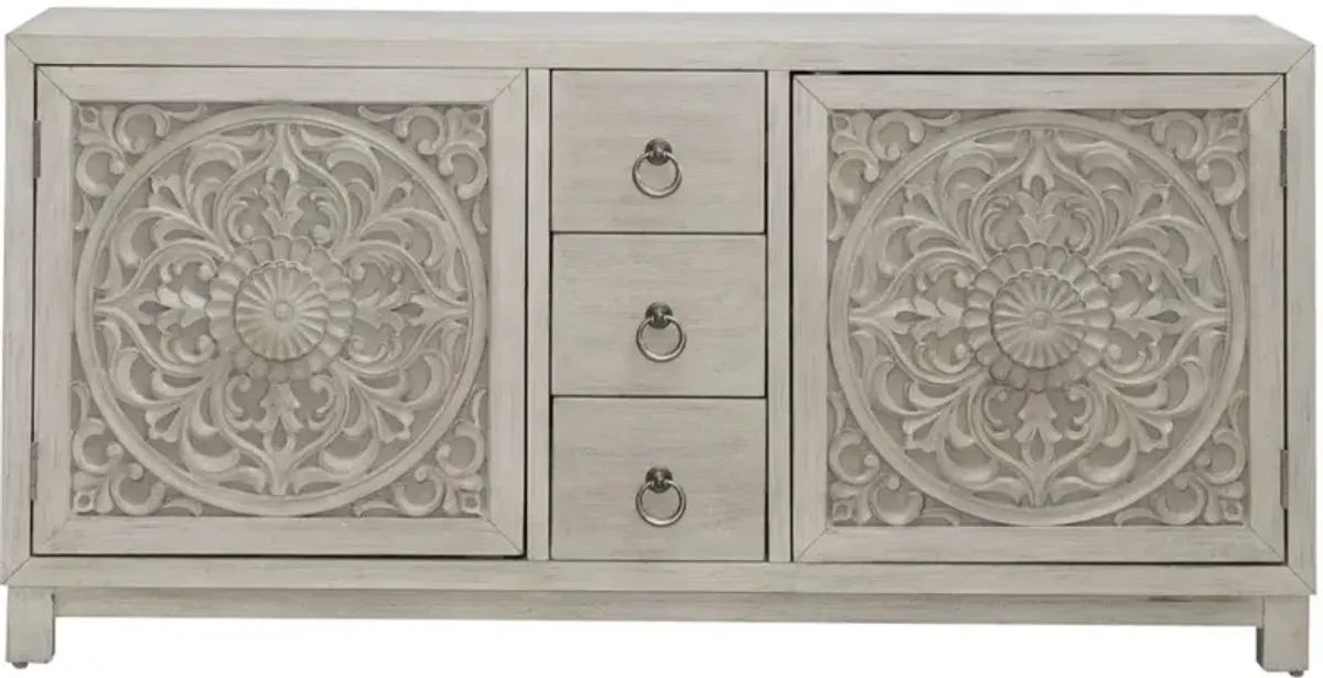 Liberty Furniture Sundance Antique Linen 2-Door Accent Cabinet