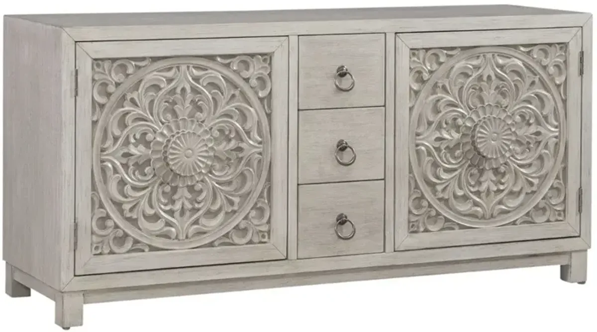 Liberty Furniture Sundance Antique Linen 2-Door Accent Cabinet