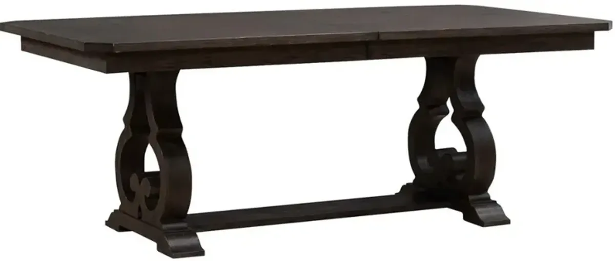 Liberty Furniture Grant Park Cappuccino Trestle Dining Table
