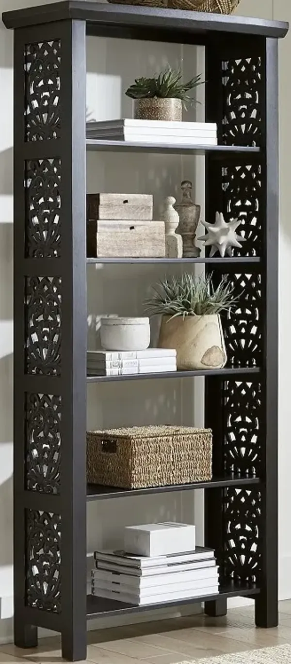 Liberty Furniture Trellis Lane Black Accent Bookcase